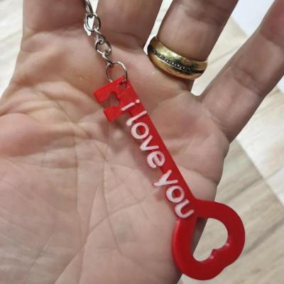 Anahtar Şeklinde I Love You Sevimli Figür Karakter Anahtarlık