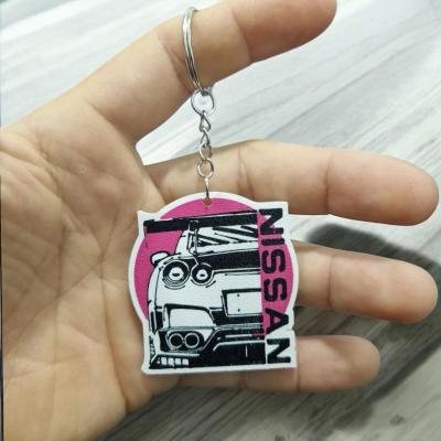 Araba Sevimli Karakter Anahtarlık