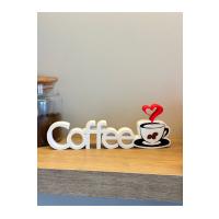 Coffee Yazılı Dekoratif Obje
