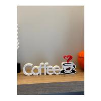 Coffee Yazılı Dekoratif Obje
