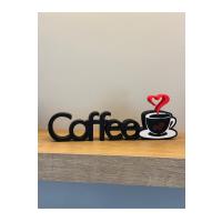 Coffee Yazılı Dekoratif Obje
