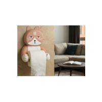 Kedi Figürlü Tuvalet Kağıdı Tutacağı | Sevimli Duvar Aksesuarı