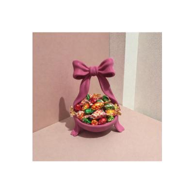Pembe Fiyonk Detaylı Şekerlik Sunum Sepeti