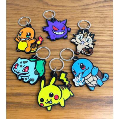 Pokemon 6 çeşit Sevimli Figür Karakter Anahtarlık
