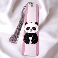 Sevimli Panda Renkli Püsküllü Kitap Ayraç - Bookmark - Kitaplarınıza Şıklık Katın!