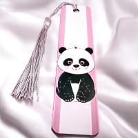 Sevimli Panda Renkli Püsküllü Kitap Ayraç - Bookmark - Kitaplarınıza Şıklık Katın!