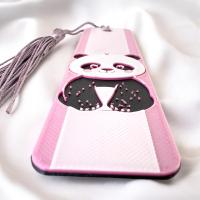 Sevimli Panda Renkli Püsküllü Kitap Ayraç - Bookmark - Kitaplarınıza Şıklık Katın!
