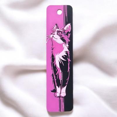 Tatlı Bakışlı Kedi Temalı Püsküllü Kitap Ayraç - Bookmark - Kitaplarınıza Şıklık Katın!