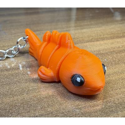 Turuncu Balık Sevimli Figür Karakter Anahtarlık