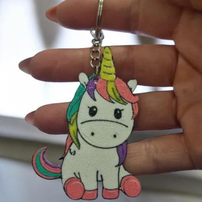 Unicorn Sevimli Figür Karakter Anahtarlık