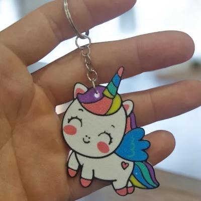 Unicorn Sevimli Figür Karakter Anahtarlık
