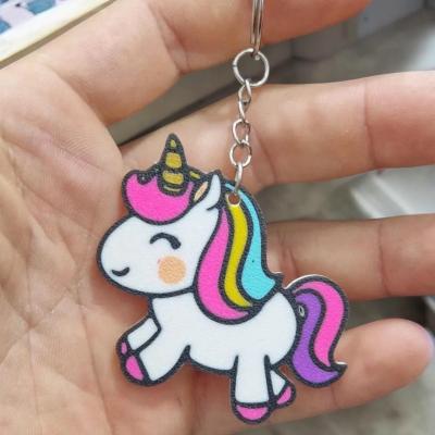 Unicorn Sevimli Figür Karakter Anahtarlık